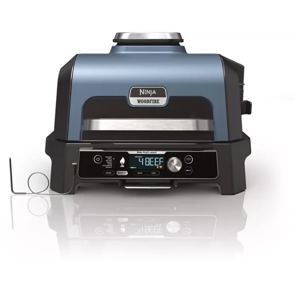 Barbecue électrique NINJA OG901EU Woodfire pro connect à poser, 44.5×26.5 cm