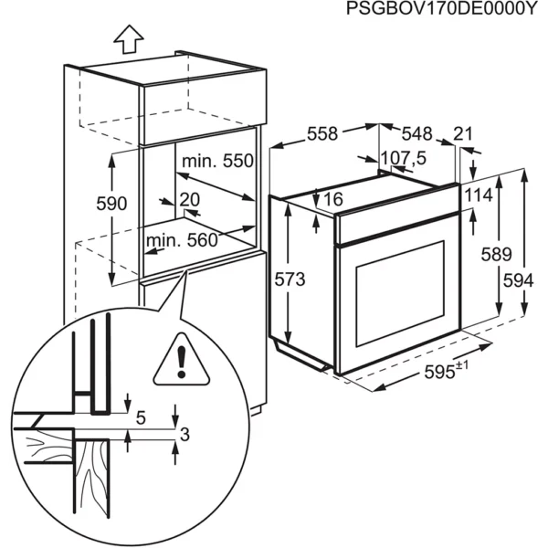 Four Pyro ELECTROLUX EOE6P57X SenseCook