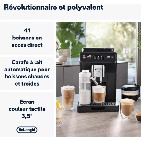 Expresso Broyeur DELONGHI ECAM450.65.G Eletta Explore Grise