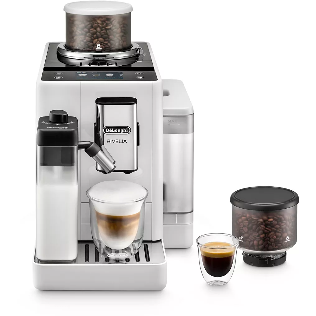 8004399027701_h_f_l_0.webp Expresso Broyeur DELONGHI FEB4455.W Rivelia Latte Blanche