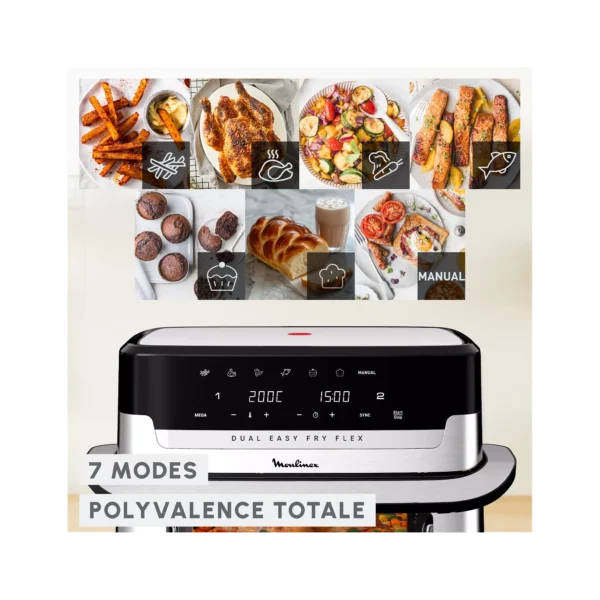 Friteuse sans huile MOULINEX Easy Fry Dual Flex EZ922DF0