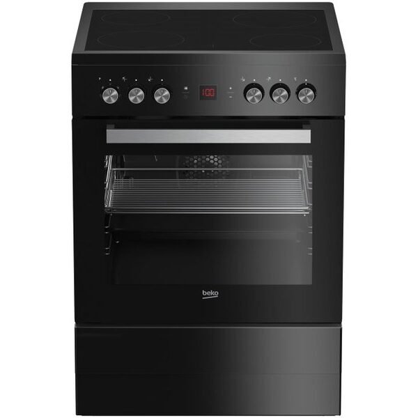 Cuisinière vitrocéramique BEKO BEKO FSM6730BCS Multifonction Catalyse 60 cm