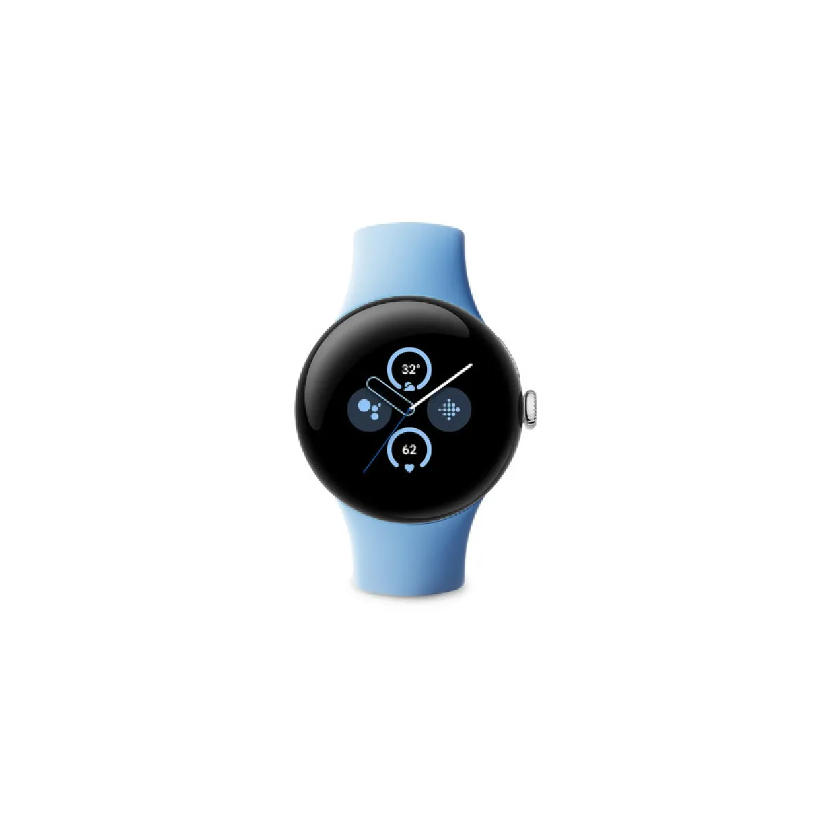 Google-Pixel-Watch-2.webp Montre connectée Google Pixel Watch 2 Polie Bleu Azur