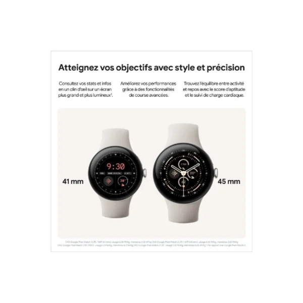 Montre connectée Google PIXEL WATCH 3 45mm 4G LTE