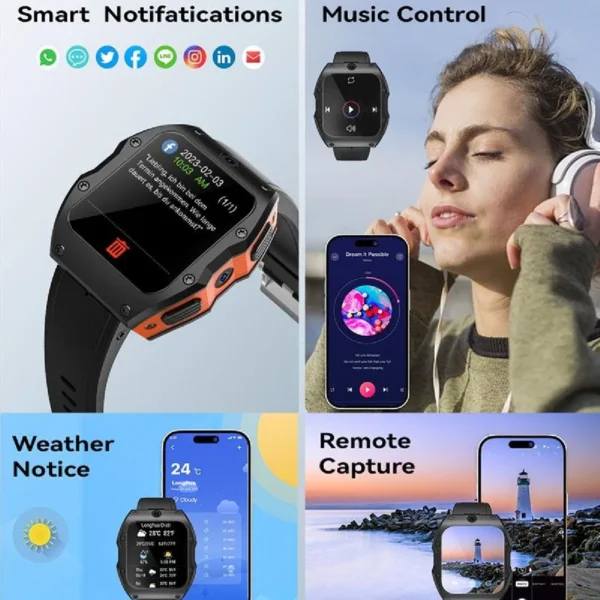 Yonis Montre Connectée IP68 4G Android 9.0