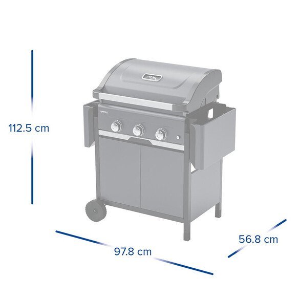 Barbecue gaz Select 3 LX Plus + plancha – Campingaz